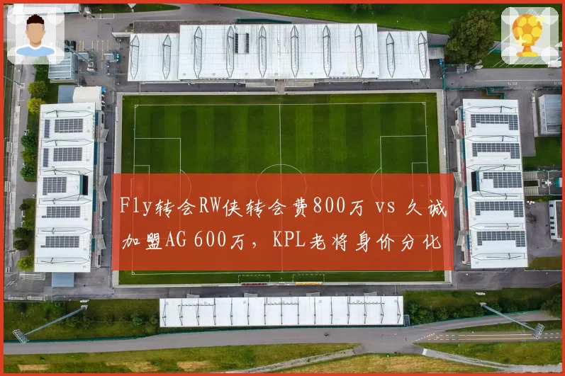 Fly转会RW侠转会费800万 vs 久诚加盟AG 600万，KPL老将身价分化