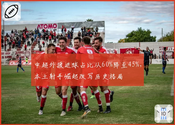 中超外援进球占比从60%降至45%，本土射手崛起改写历史格局